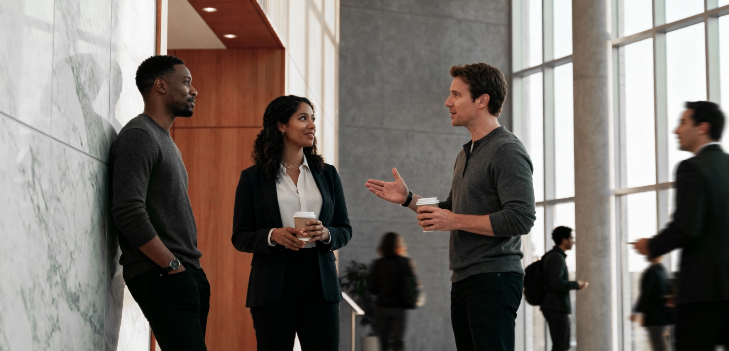 Beratungsgespräch in der Personalvermittlung Majori Business